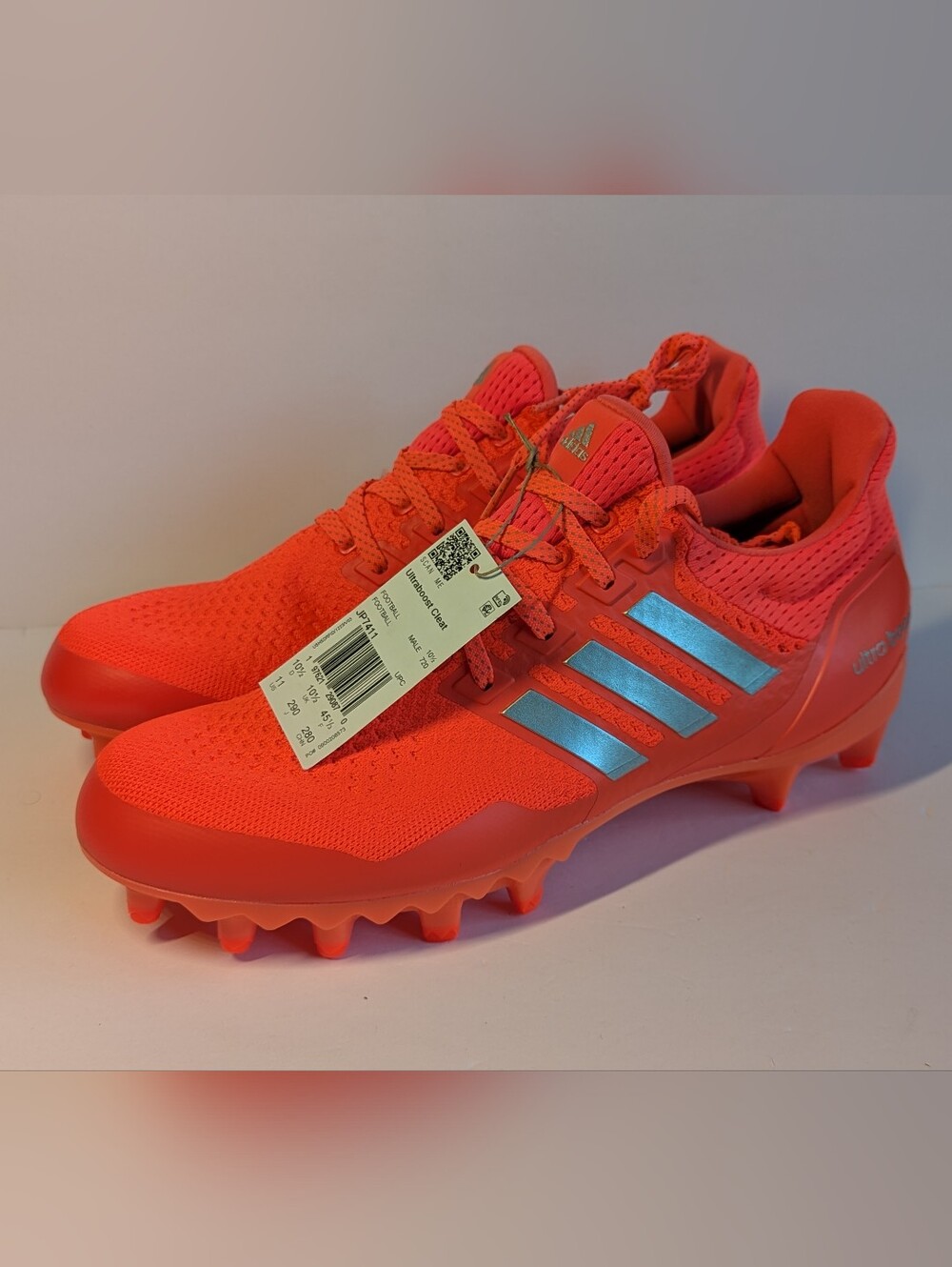 Adidas Ultraboost Solar Red Football Cleats Men’s Size's JP7411 NEW